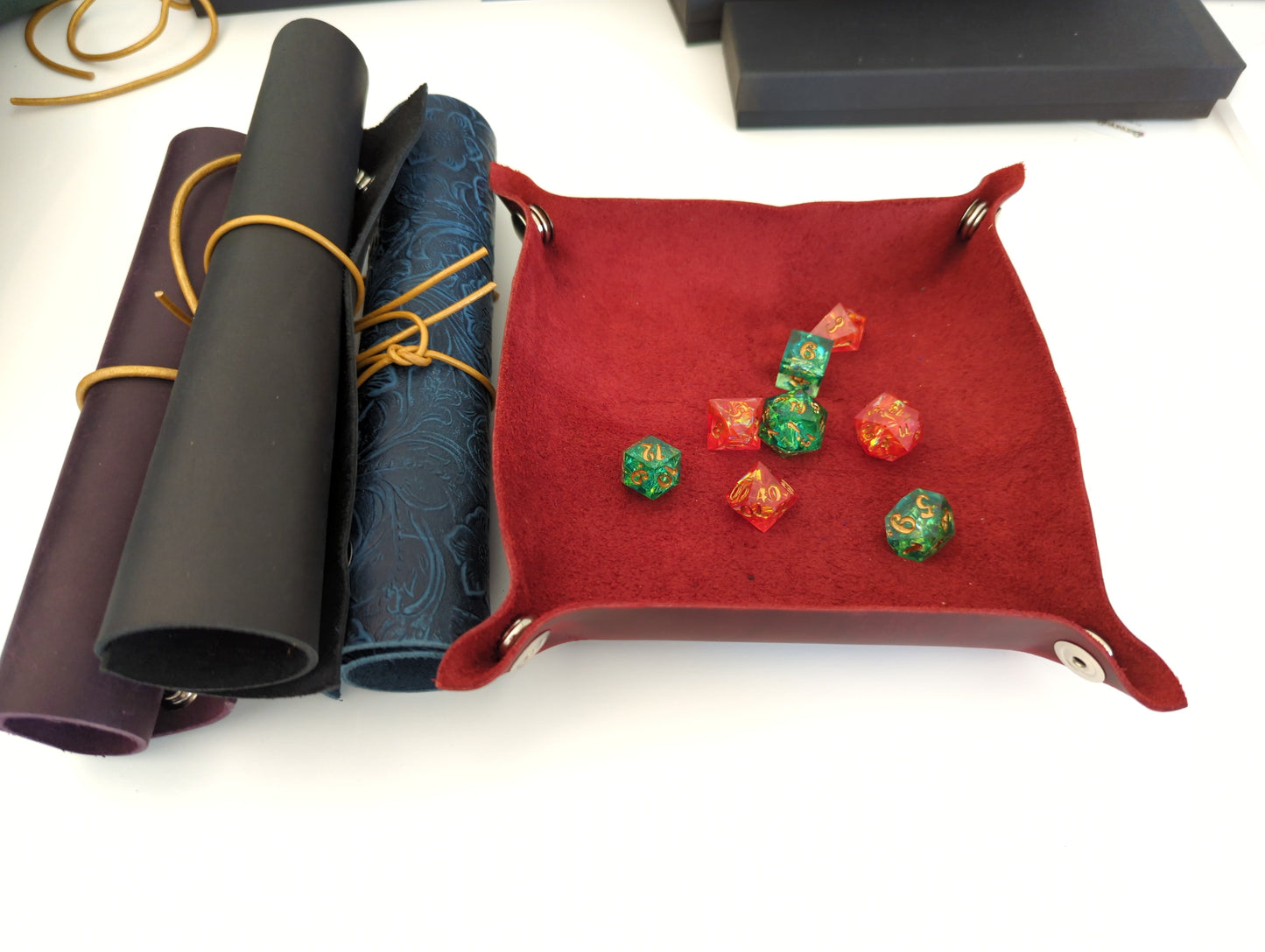 Leather Dice Trays